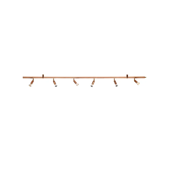 Star 6 Wand- und Deckenleuchte - Kupfer, 200 cm - Örsjö Belysning