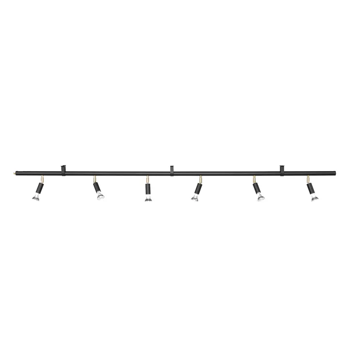 Star 6 Wand- und Pendelleuchte - Schwarz, 200 cm - Örsjö Belysning