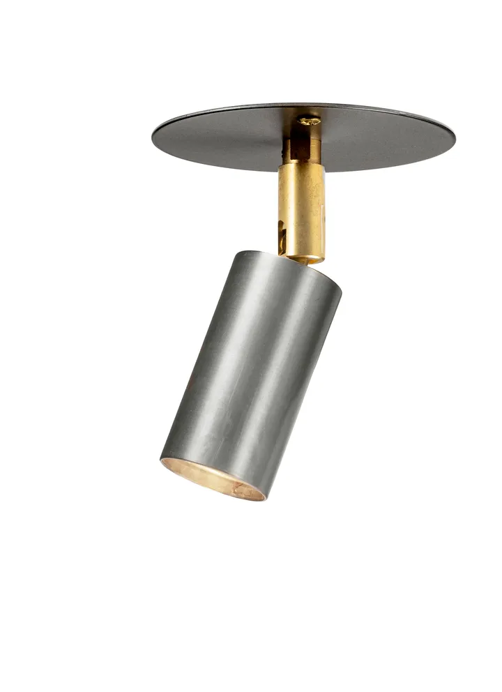 Starlight 1 Decken-/Wandleuchte Platte feste Montage - Rohstahl - Örsjö Belysning