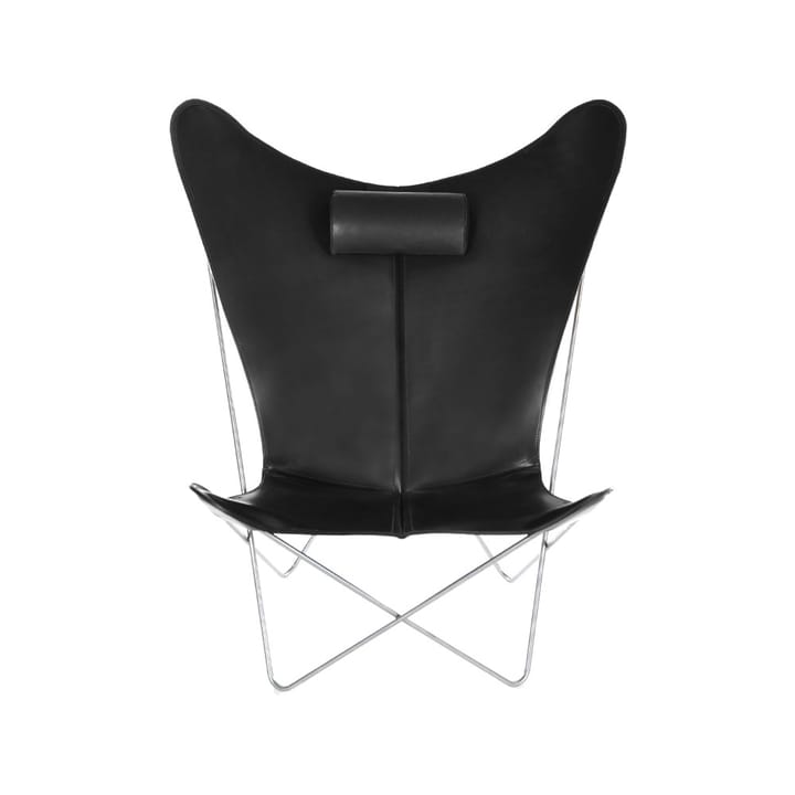 KS Chair Fledermaussessel - Leder black, Edelstahlgestell - OX Denmarq
