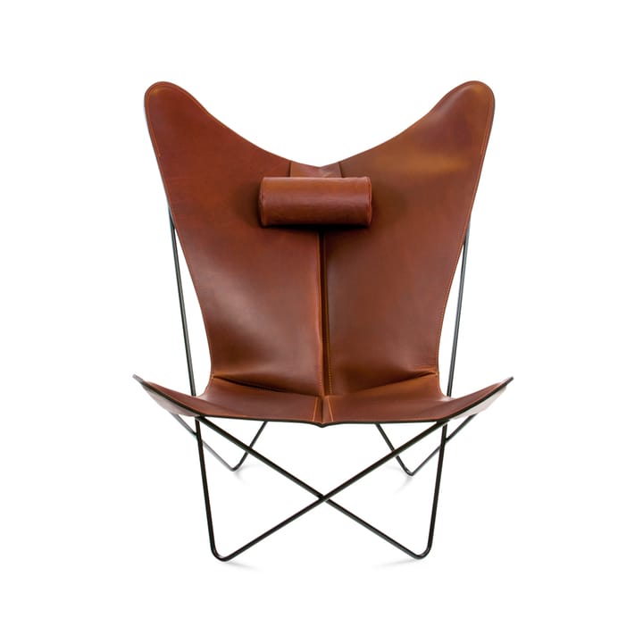 KS Chair Fledermaussessel - Leder cognac, Schwarzes Gestell - OX Denmarq