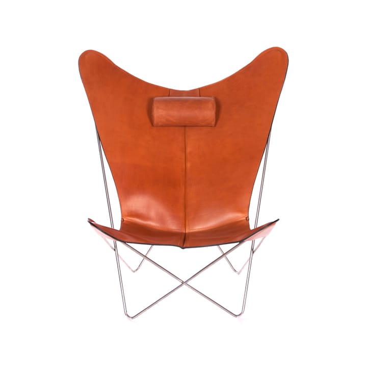 KS Chair Fledermaussessel - Leder hazelnut, Edelstahlgestell - OX Denmarq