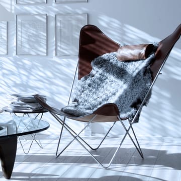 KS Chair Fledermaussessel - Leder nature, Edelstahlgestell - OX Denmarq