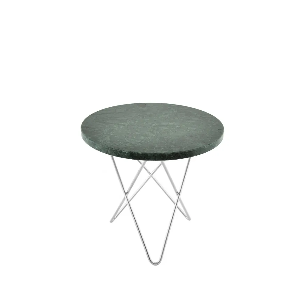 Mini O Table Couchtisch, Marmor indio, Edelstahlgestell OX Denmarq