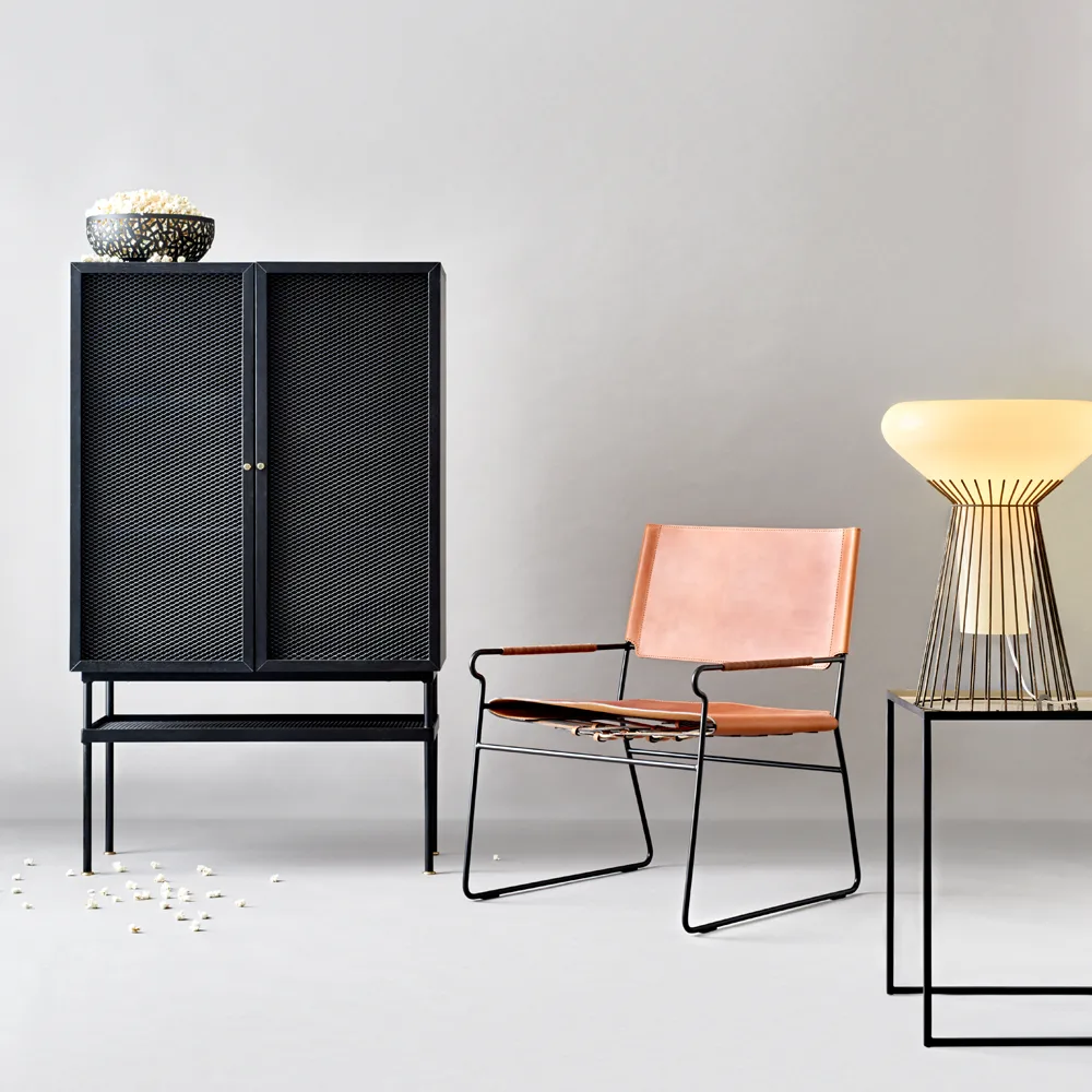 Next Rest Sessel, Leder cognac, Schwarzes Gestell OX Denmarq