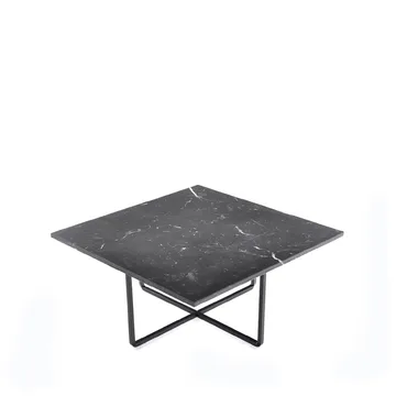 Ninety Couchtisch - Marmor marquina, Schwarzes Gestell - OX Denmarq