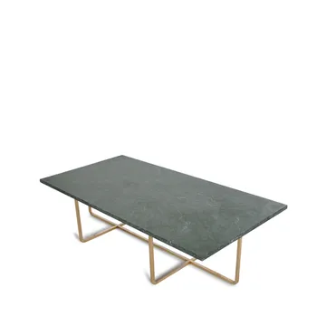 Ninety Couchtisch rechteckig - Marmor indio, Messinggestell - OX Denmarq