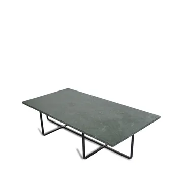 Ninety Couchtisch rechteckig - Marmor indio, Schwarzes Gestell - OX Denmarq