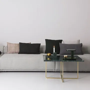 Ninety Couchtisch rechteckig - Marmor indio, Schwarzes Gestell - OX Denmarq