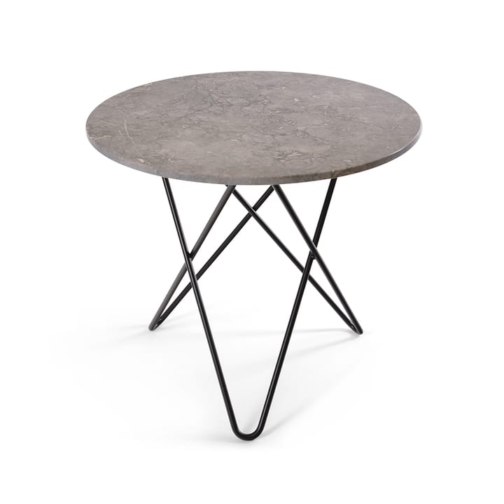 O Dining Table Esstisch - Marmor Grau  , Gestell schwarz lackiert - OX Denmarq