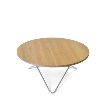 O Table Couchtisch - Eiche mattlack, Edelstahlgestell - OX Denmarq