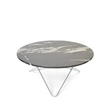O Table Couchtisch - Marmor Schwarz, Edelstahlgestell - OX Denmarq