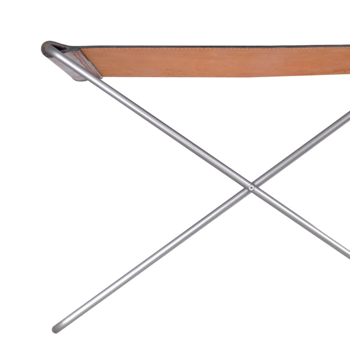 OX Stool Hocker, Leder cognac, Edelstahl OX Denmarq