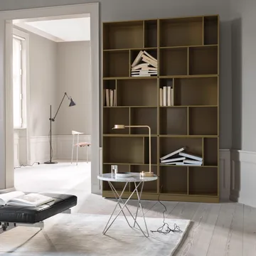 Tall Mini O Table Couchtisch - Marmor Grün, Edelstahl - OX Denmarq