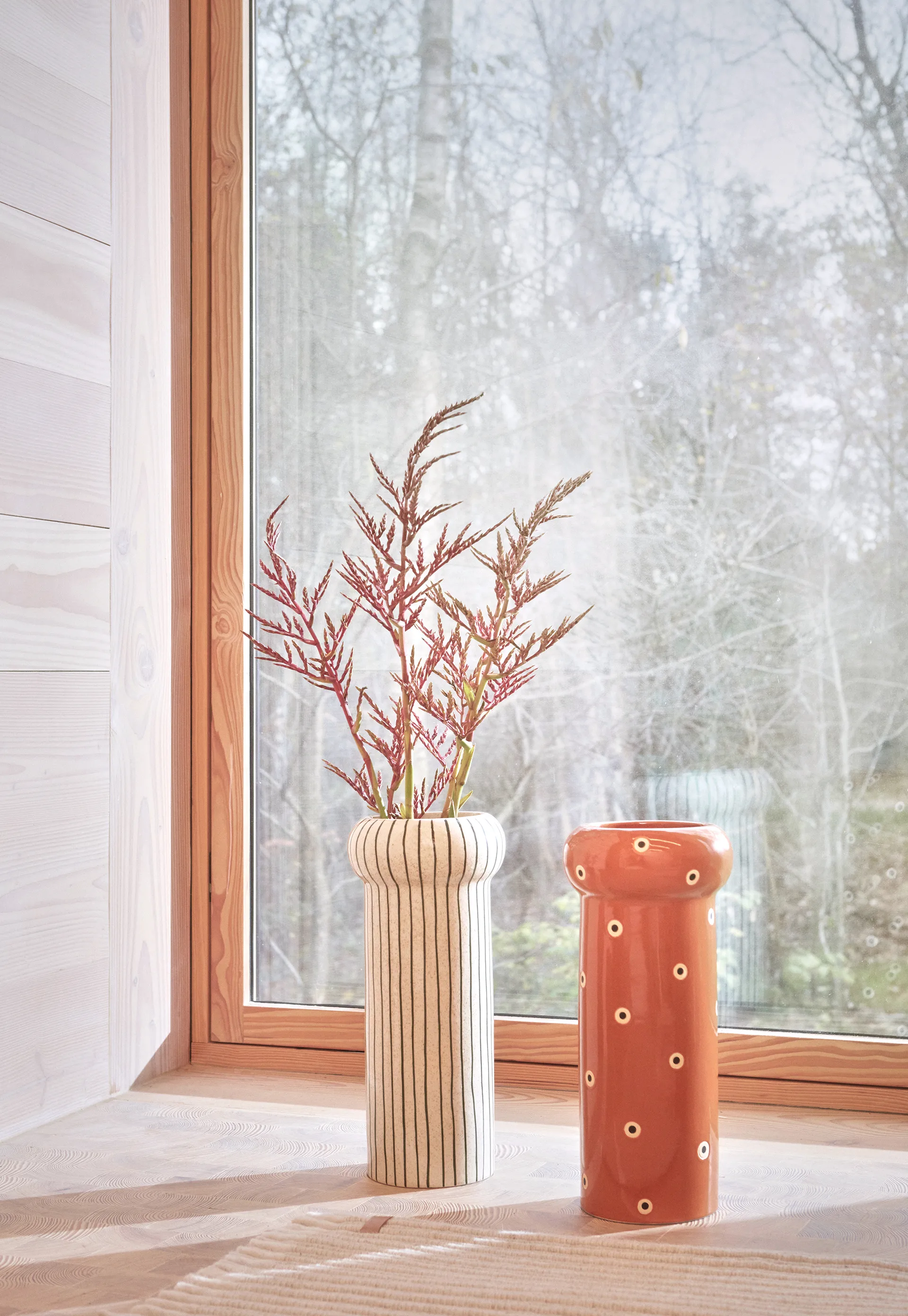 Aki Vase 42cm, Nutmeg OYOY