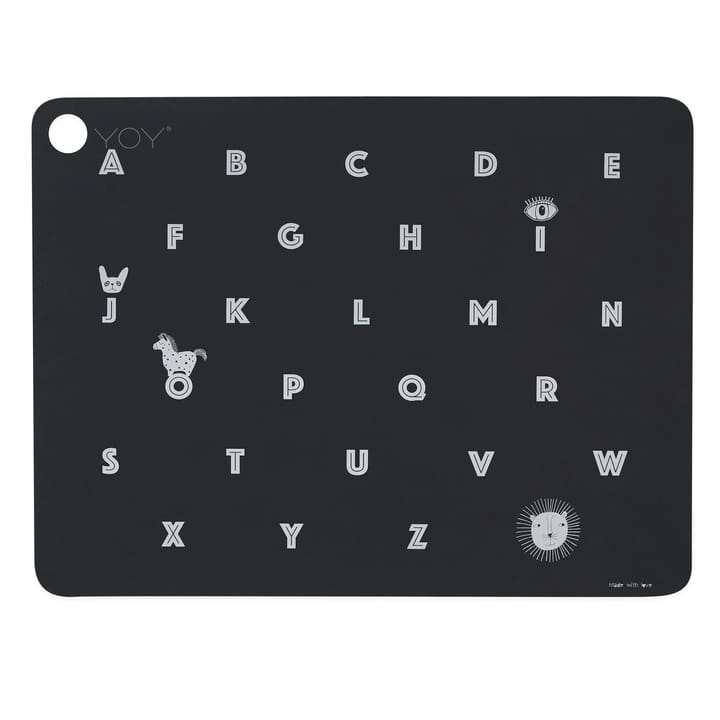 Alphabet Platzdecke, Anthracite OYOY