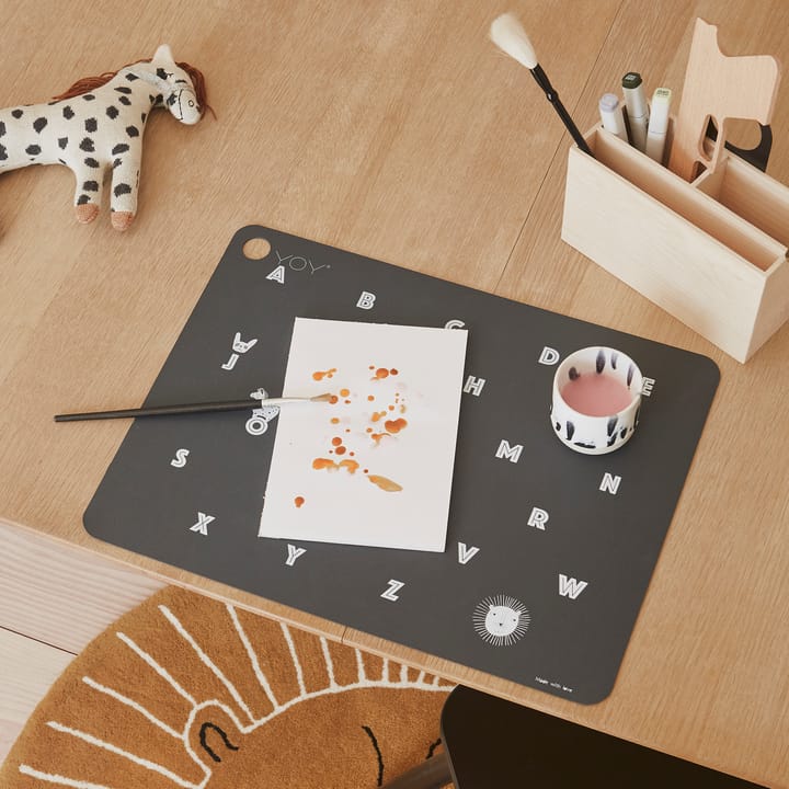 Alphabet Platzdecke, Anthracite OYOY