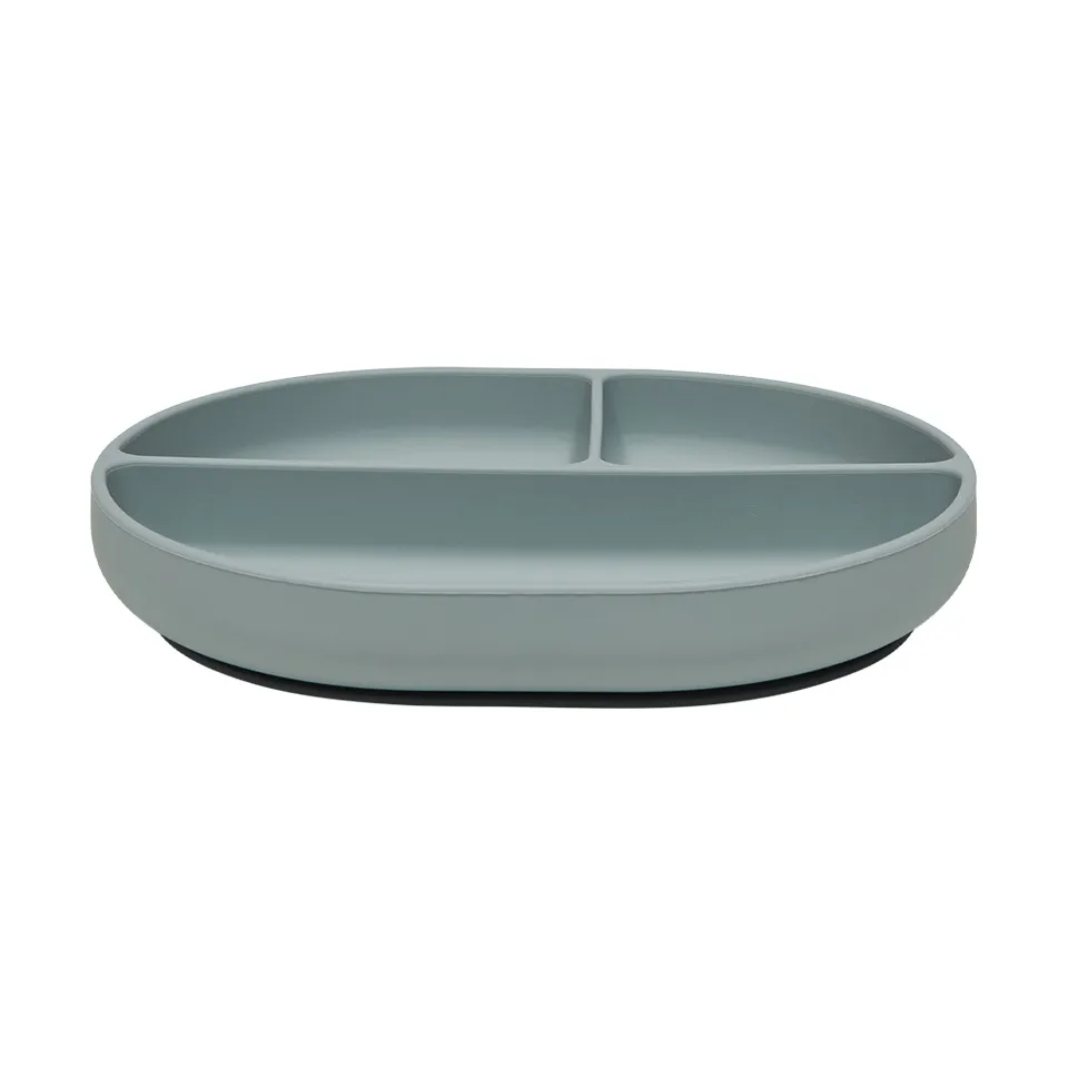 Enkei Suction Kinderteller, Dusty Blue OYOY