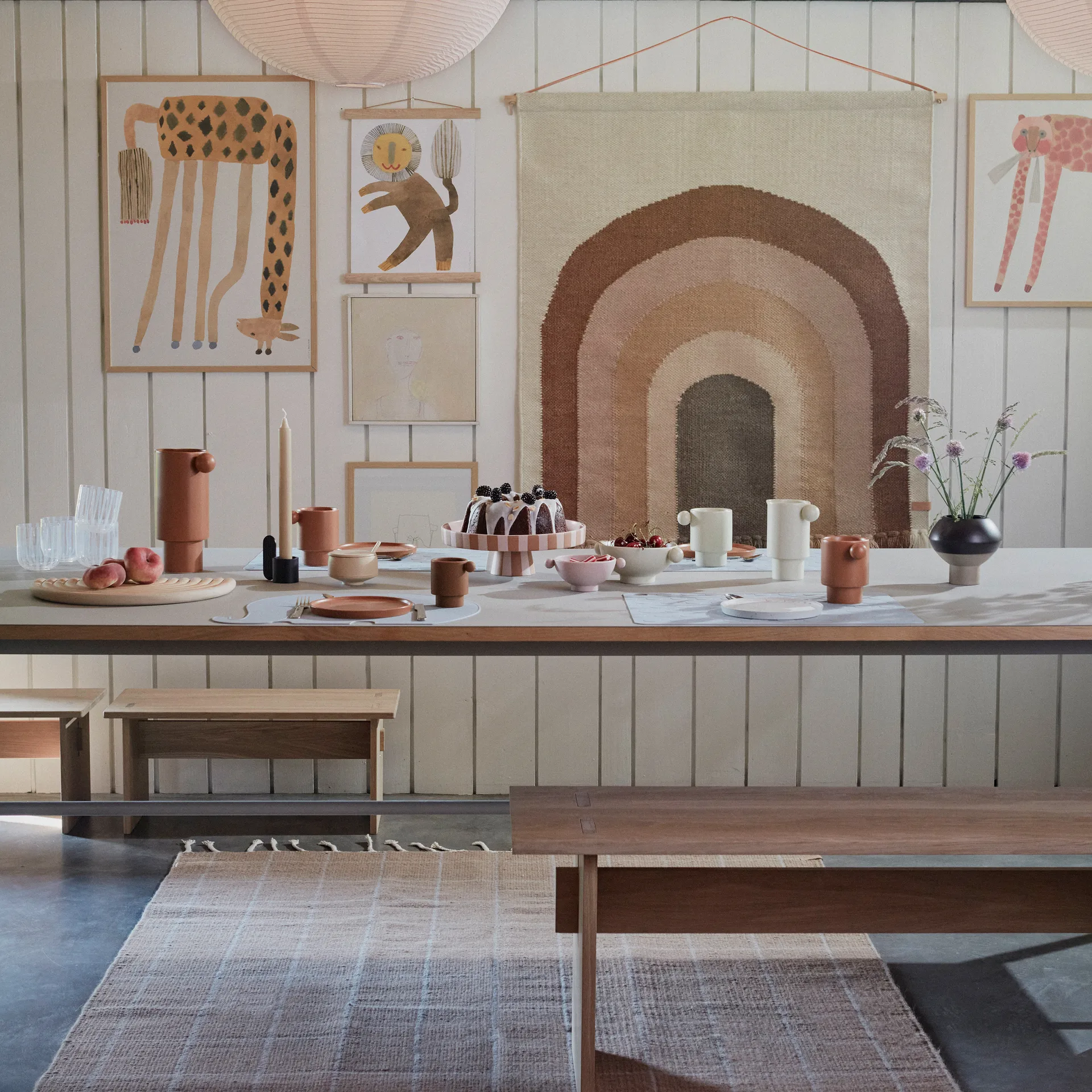 Follow the rainbow Wanddekoration 100 x 124cm, Choko OYOY