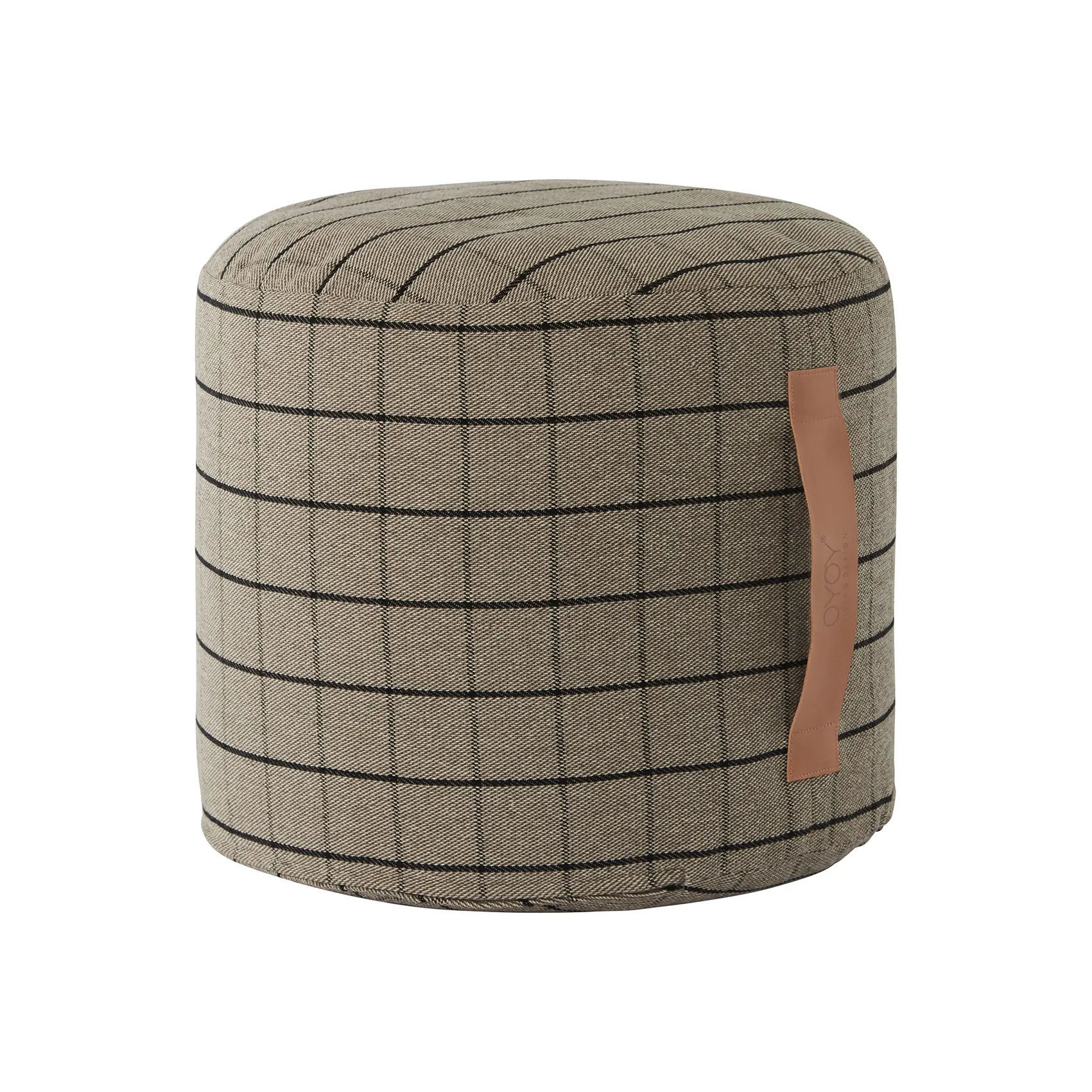 Grid Pouf Ø40cm, Clay OYOY