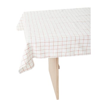 Grid Tischtuch 140 x 260cm - Offwhite-red - OYOY