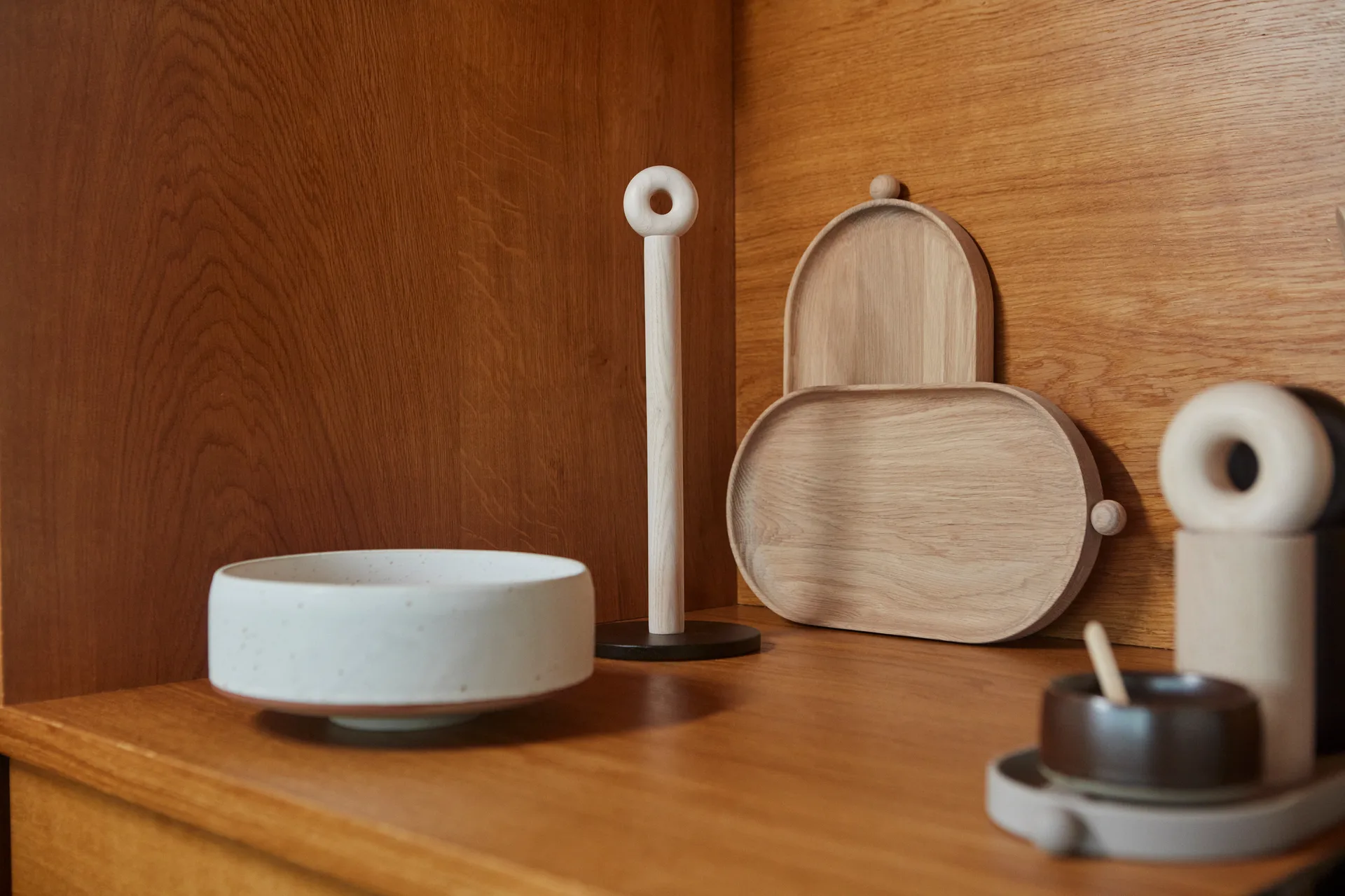 Hagi Schale Ø17cm, Weiß-hellbraun OYOY