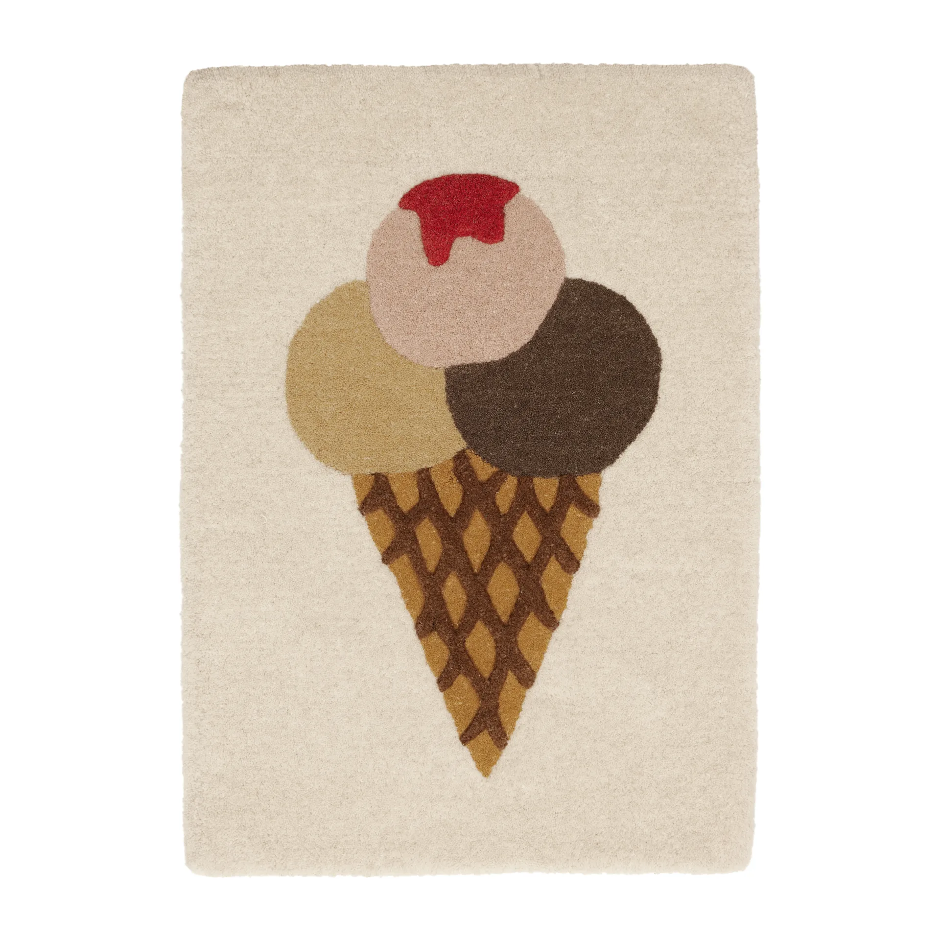 Ice Cream Tufted Kinderteppich 45 x 65cm, Multi OYOY