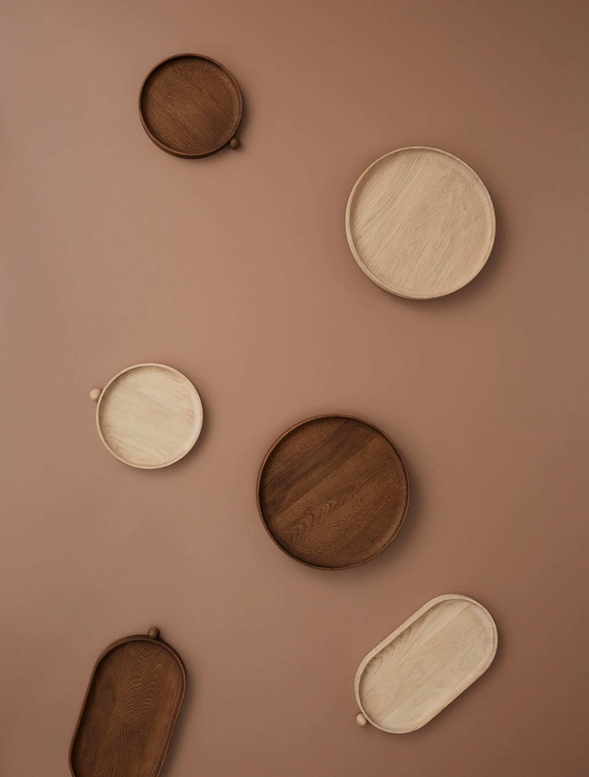 Inka Holztablett 18 x 38cm, Dark OYOY