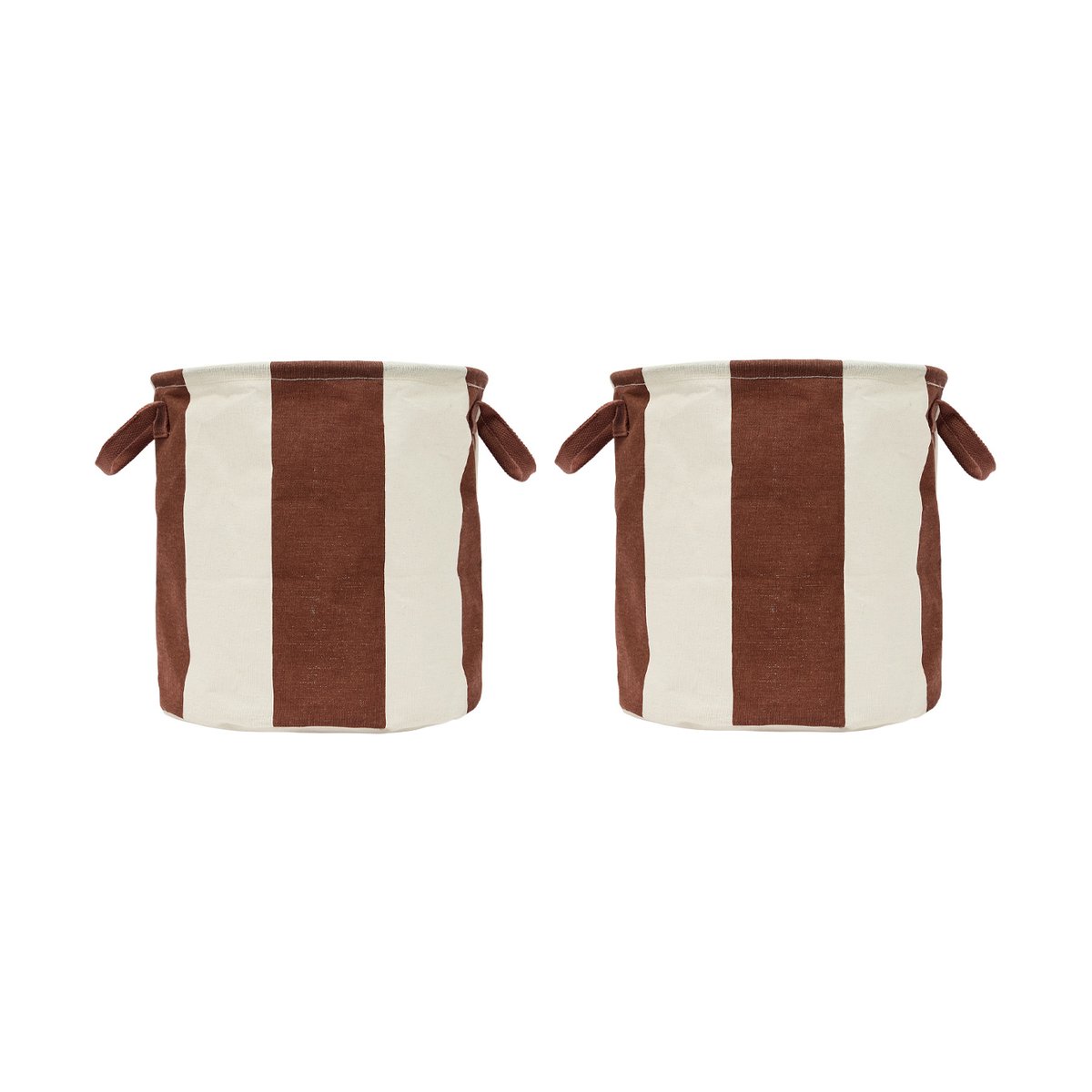 OYOY Kara Aufbewahrungskorb medium 32xØ32 cm 2er-Pack Nutmeg