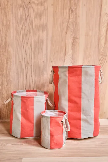 Kara Aufbewahrungskorb small Ø18x22 cm 2er-Pack - Cherry Red - OYOY