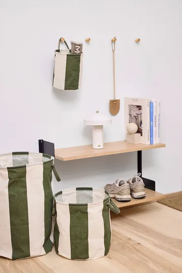 Kara Aufbewahrungskorb small Ø18x22 cm 2er-Pack - Dark Green - OYOY