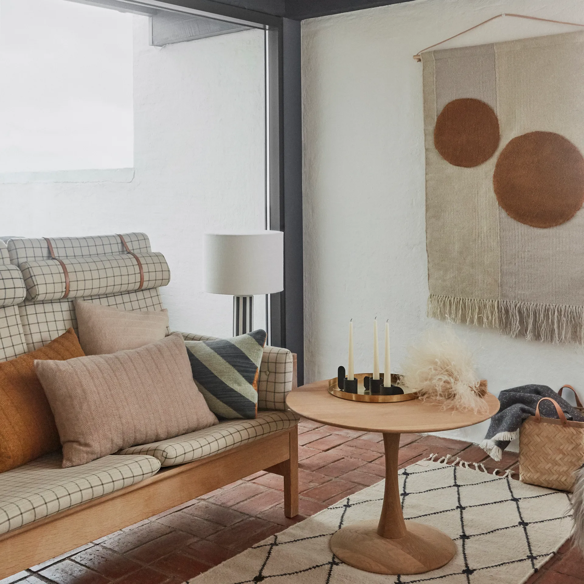 Kika Wanddekoration 80 x 120cm, Beige-braun OYOY