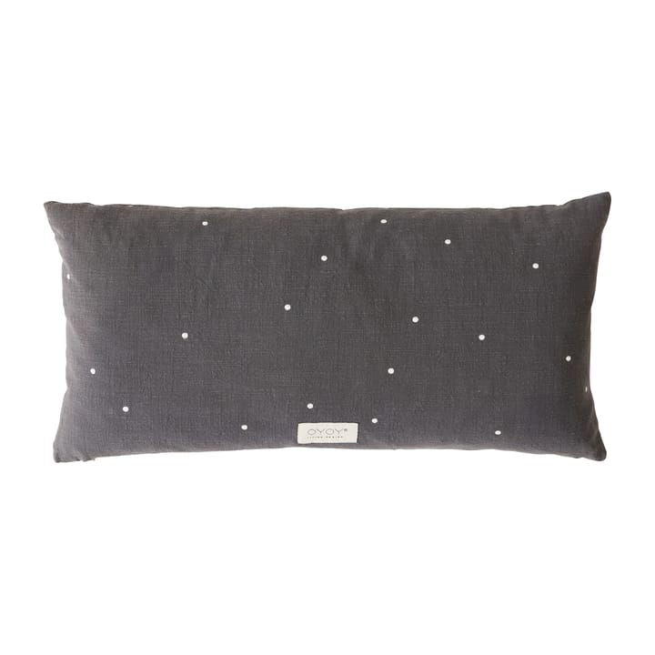 Kyoto Dot Kissen 30 x 60cm, Anthracite OYOY