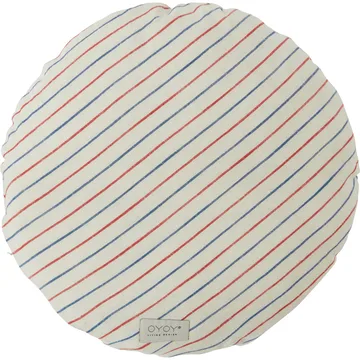Kyoto Kissen Ø48cm - Blue-red - OYOY