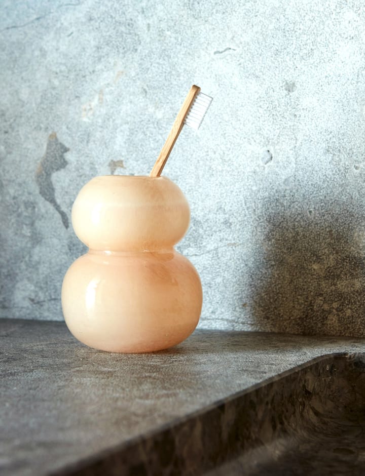 Lasi Vase extra small 12,5cm - Powder (orange) - OYOY