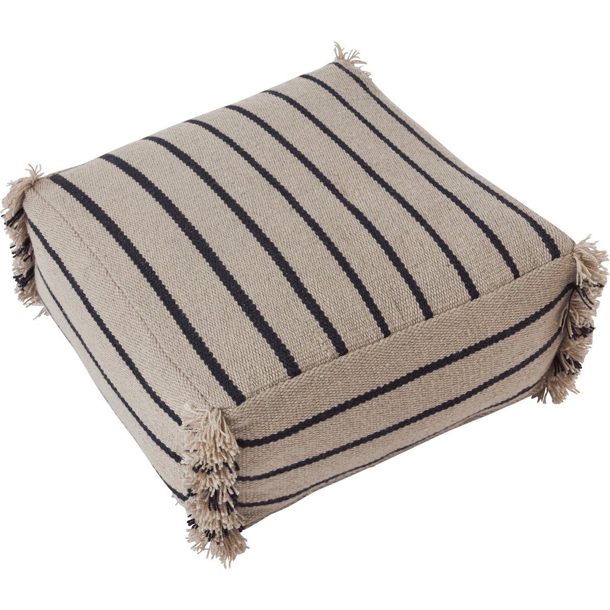 OYOY Lina Pouf 32 x 62cm Clay | Skandinavisches Design | Polsterhocker & Poufs | Grau