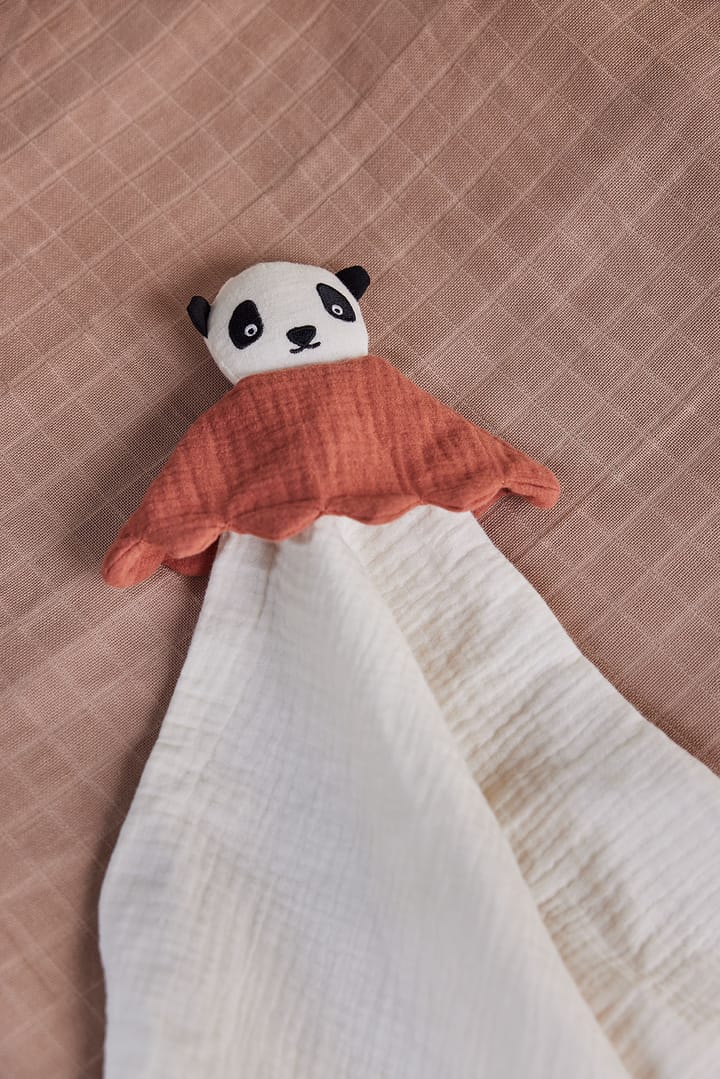 Lun Lun Panda Kuscheldecke 40x40 cm - Offwhite - OYOY