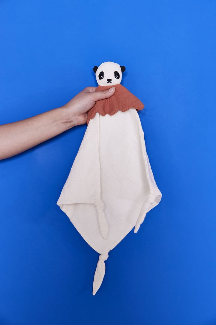 Lun Lun Panda Kuscheldecke 40x40 cm - Offwhite - OYOY