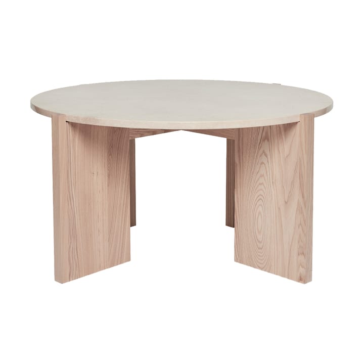 Lune Marmor Couchtisch Ø84 cm - Natur-Weiß - OYOY