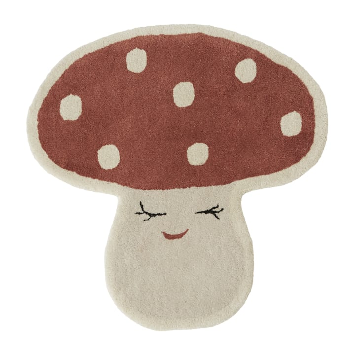 Malle mushroom Teppich 75 x 77cm - Red - OYOY