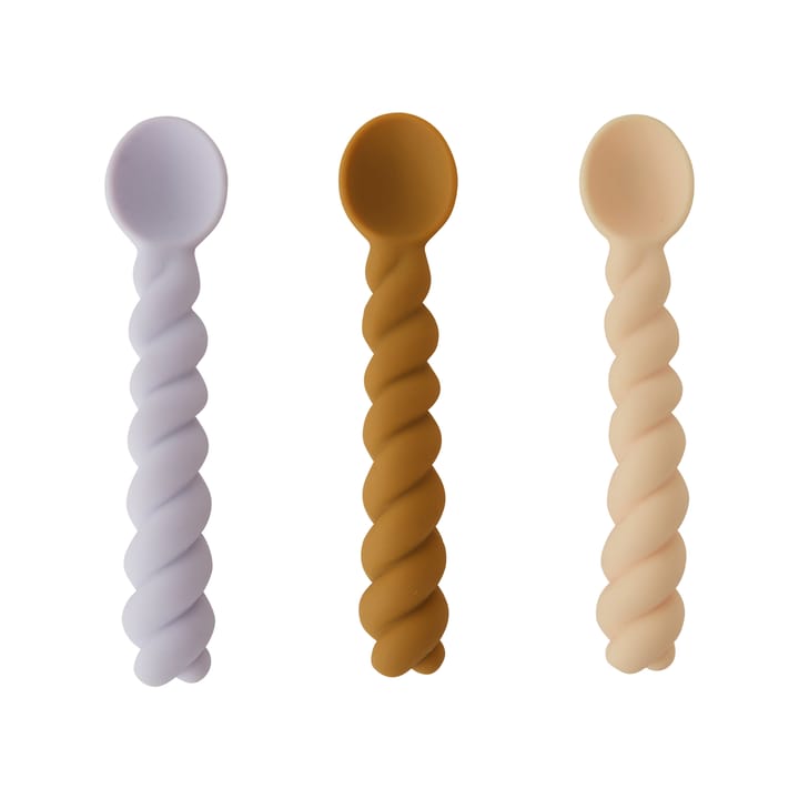 Mellow Löffel 3er Pack - Lavender-vanilla-light Rubber - OYOY