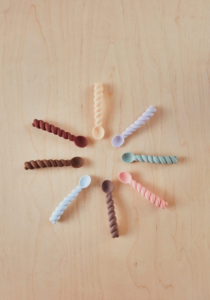 Mellow Löffel 3er Pack, Nutmeg-rose-choko OYOY