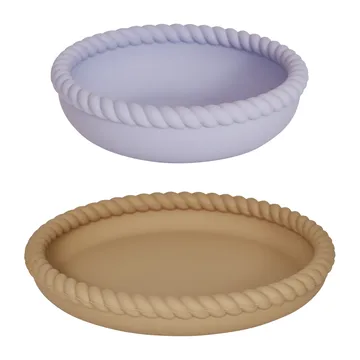 Mellow Teller und Schale - LightRubber-Lavender - OYOY