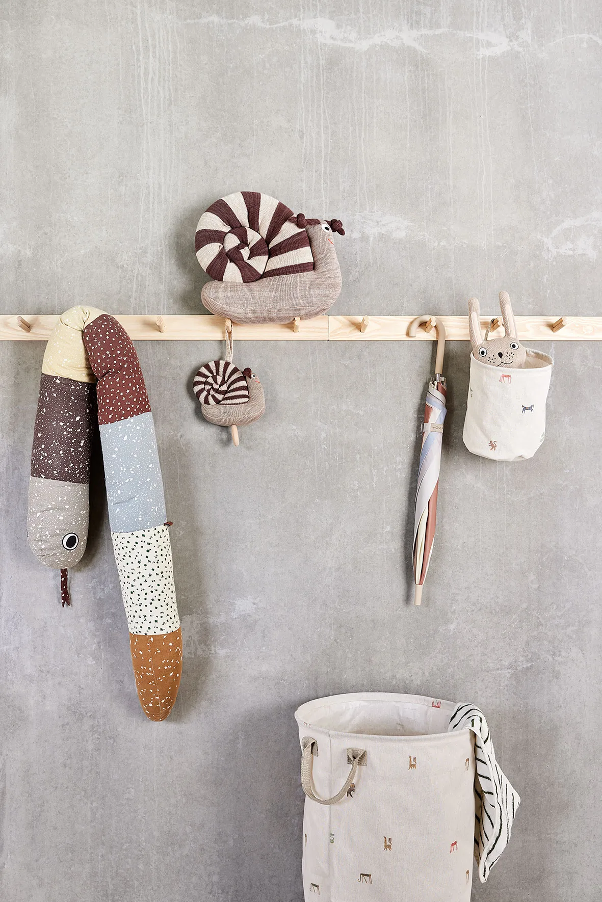 Moira Aufbewahrungskorb small Ø18x22 cm 2-teilig, Multi OYOY