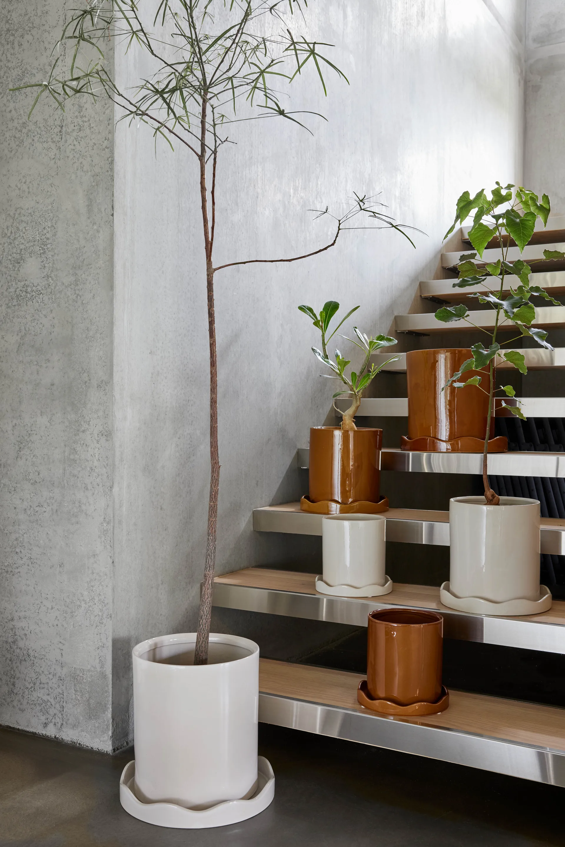 Nami Topf mit Untersetzer Ø27 cm Large, Amber OYOY