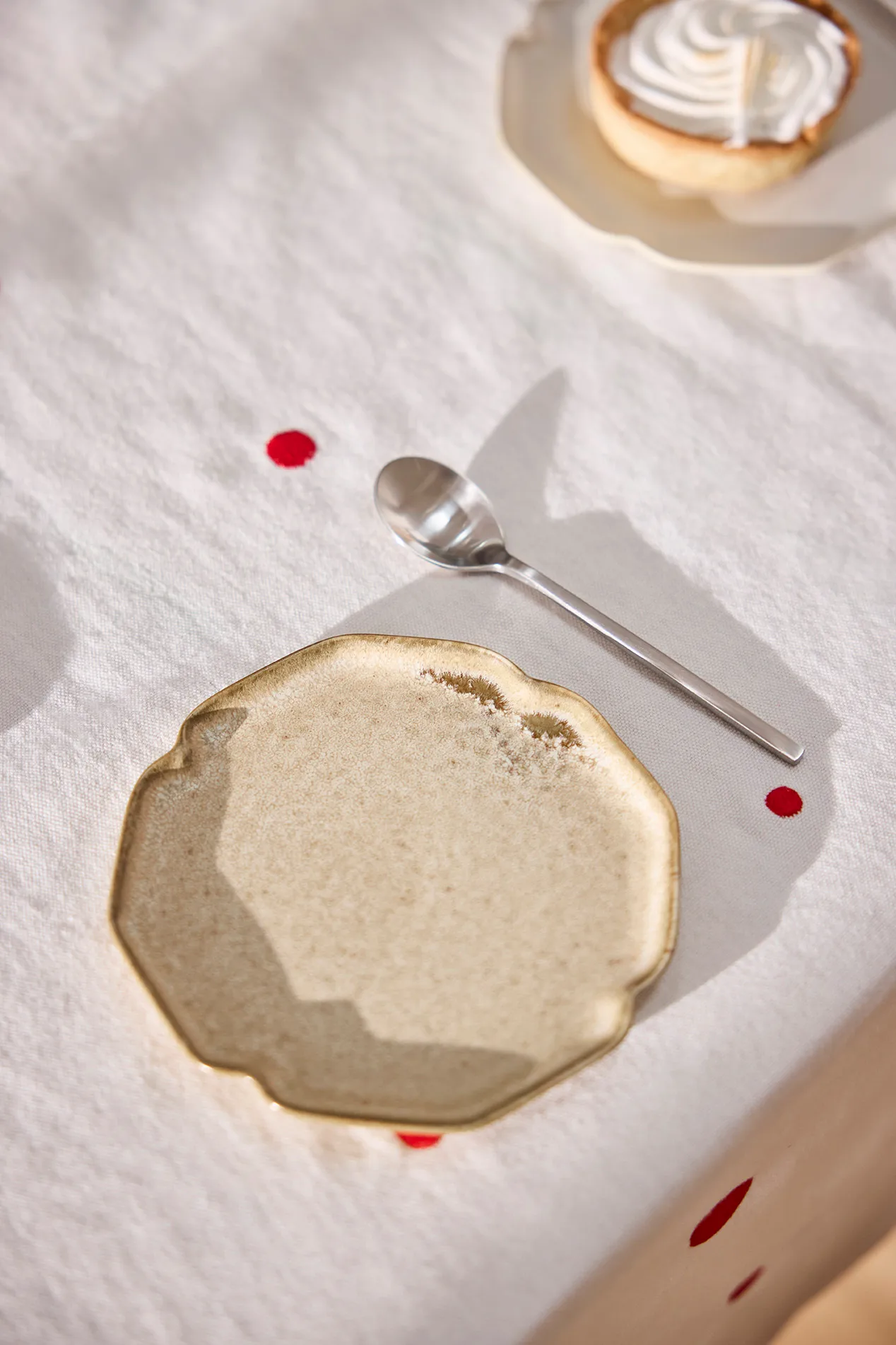 Nori Dessertteller 13x15 cm 2er-Pack, Latte OYOY