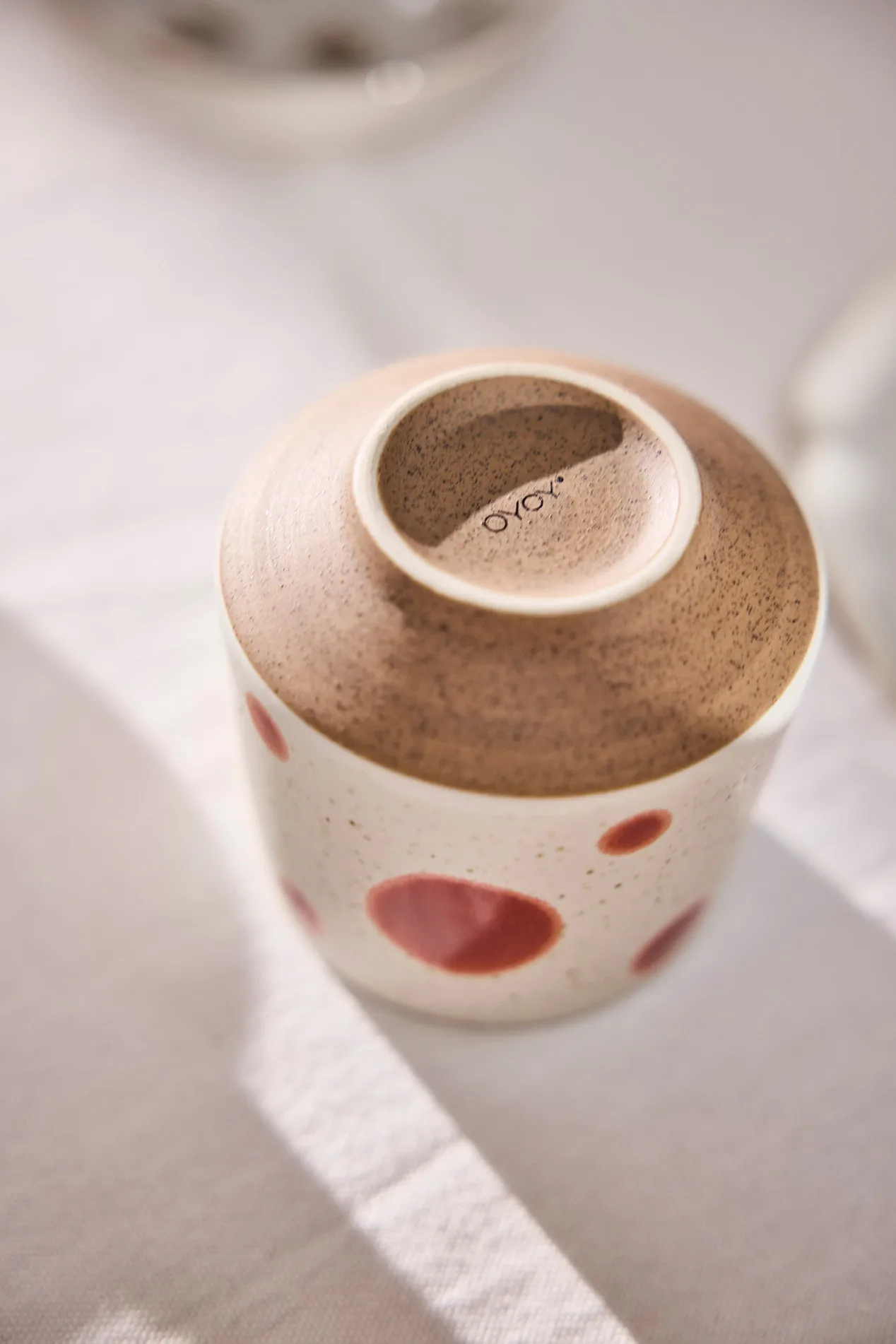 Nori dot Tasse Ø6,95 cm 2er-Pack, Blue-red OYOY