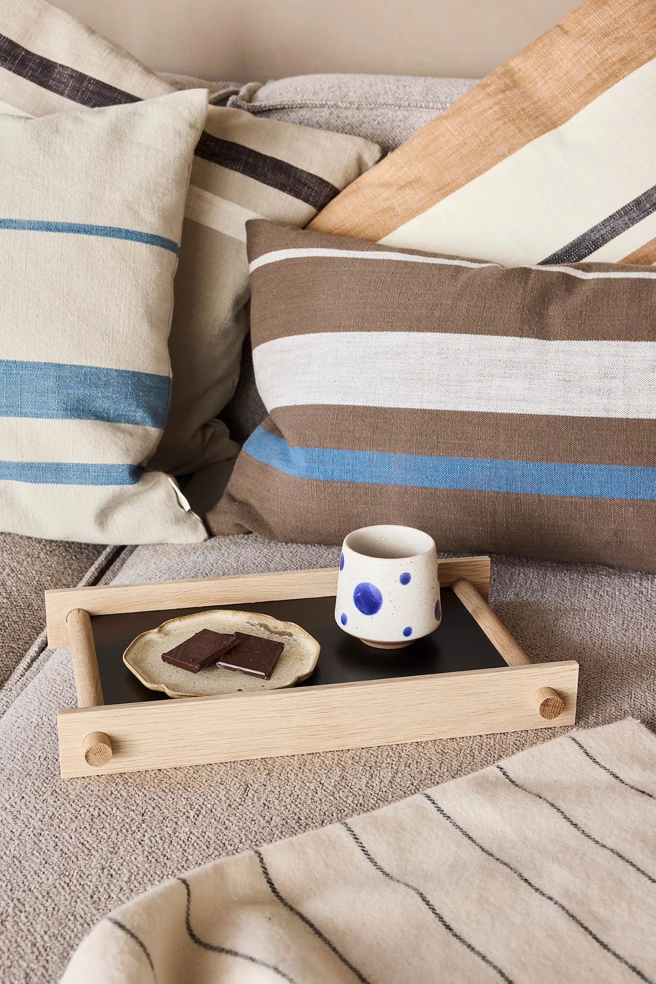 Nori dot Tasse Ø6,95 cm 2er-Pack, Blue-red OYOY