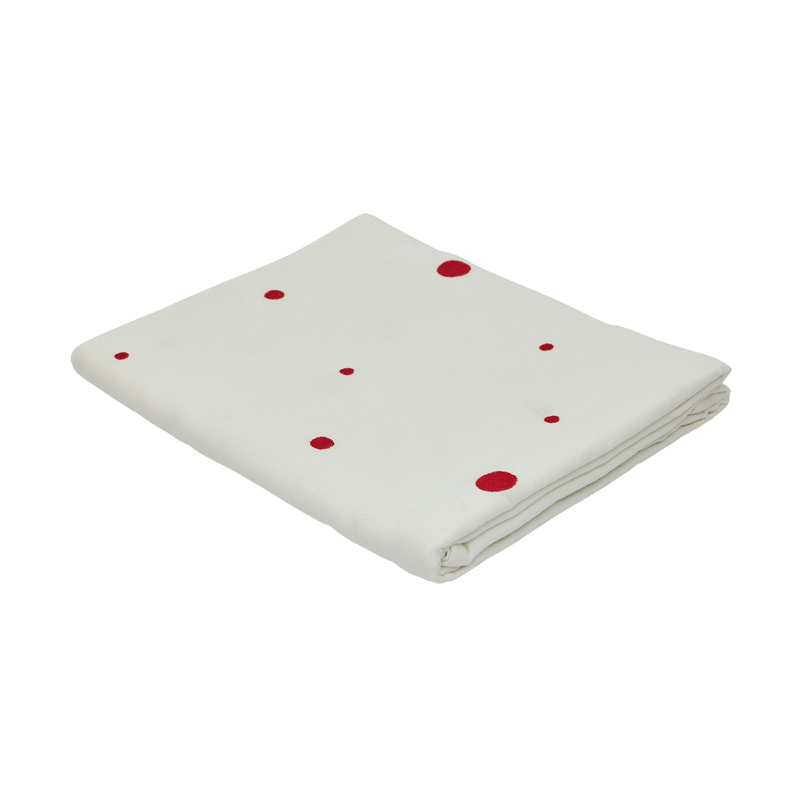 OYOY Nori Tischdecke 140x260 cm White-cherry red