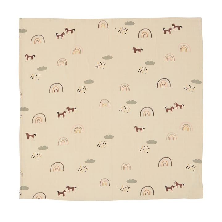 OYOY Mini Muslin Square Handtuch/Decke 3er Pack, Rainbow OYOY